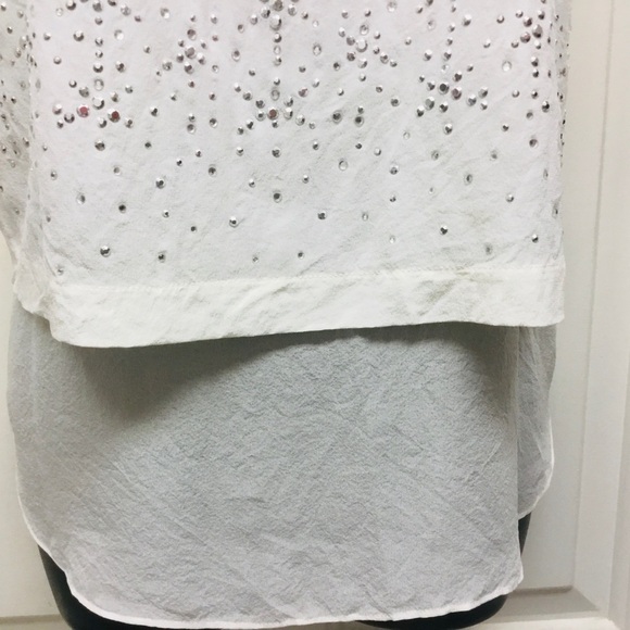 REBECCA Taylor Silk Top/ Size 10 - Picture 6 of 7